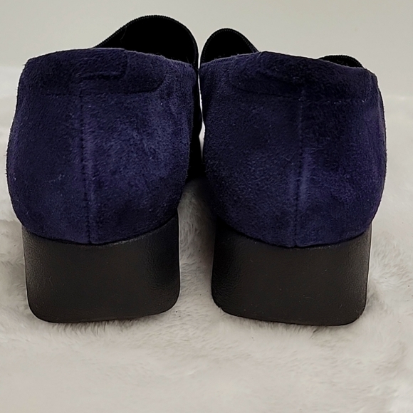 Clark's Daelyn Villa Navy Suede Shoes Size 5 - Picture 7 of 11